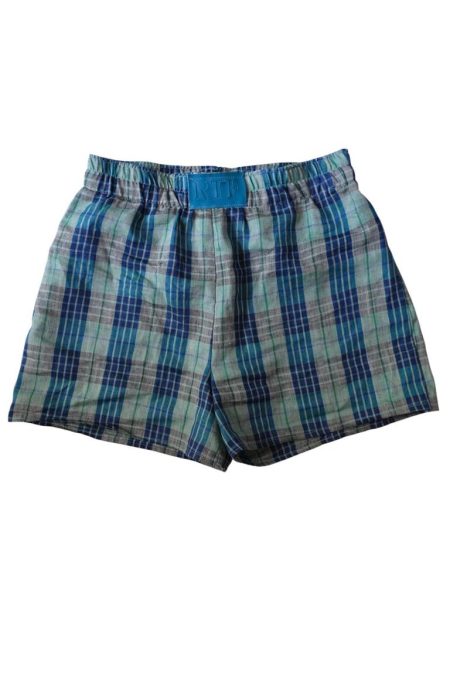 Boxer in Fantasia Scozzese Blu